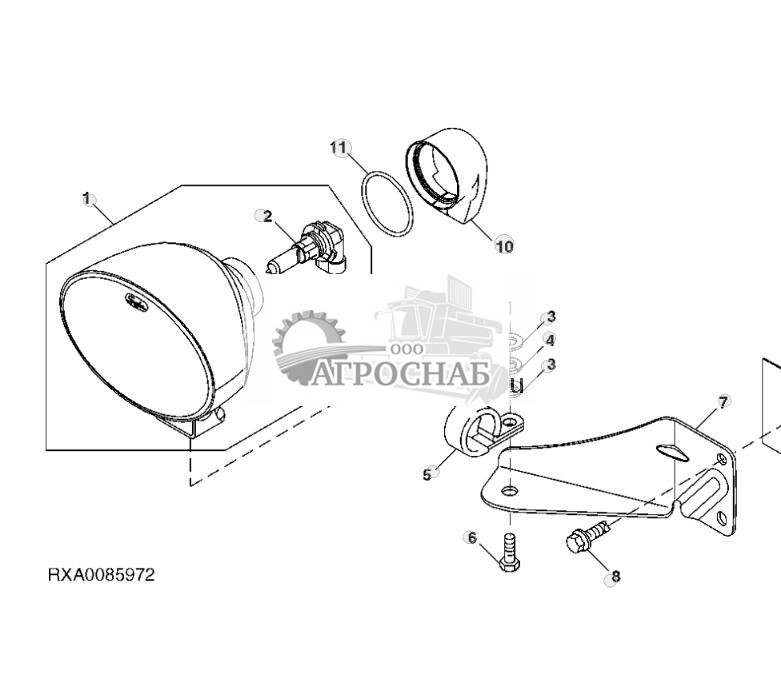 Переднее рабочее освещение средней части кузова - ST393977 261.jpg